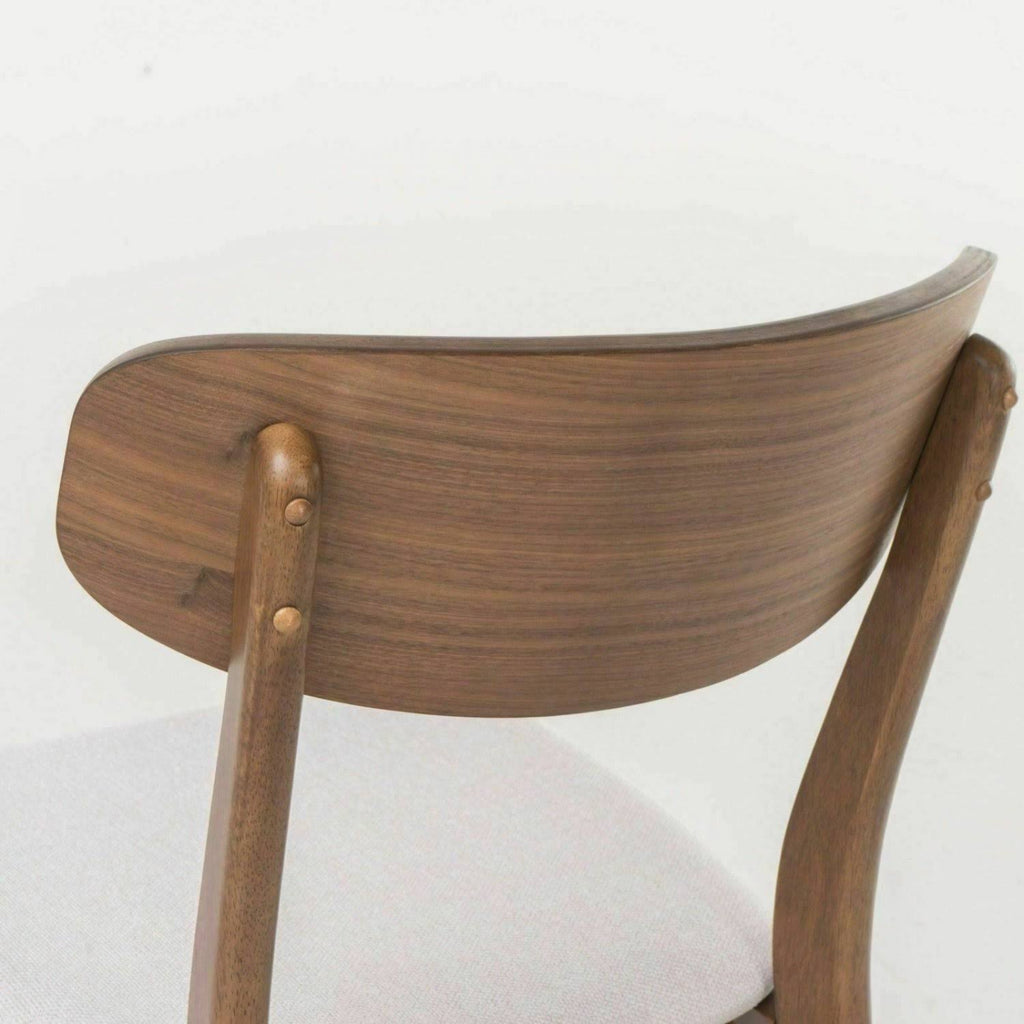Light Beige Fabric Dining Chair (Set of 2) Y952278
