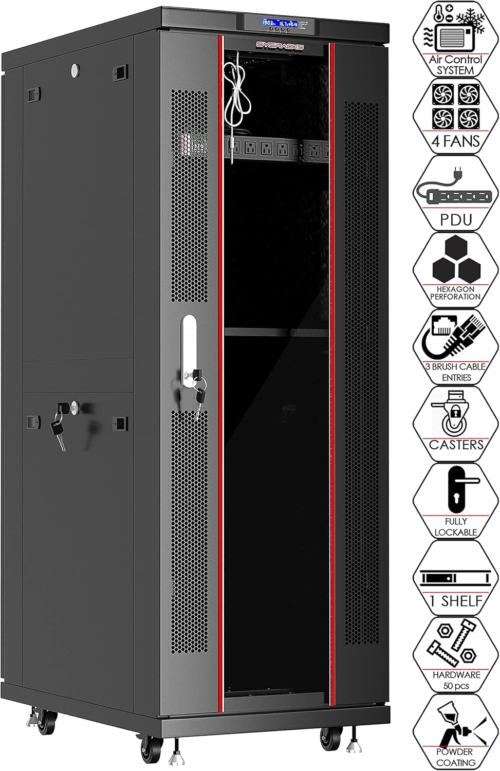 37 U Free Standing Network Rack Cabinet I945