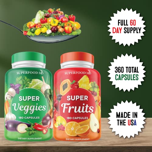 Fruit and Veggie Supplement 180 Count Pack of 2 X48376
