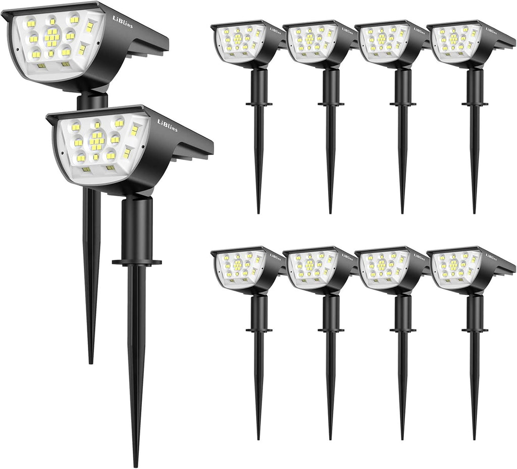 6 Pack IP67 Waterproof Solar Powered Spotlights I9618