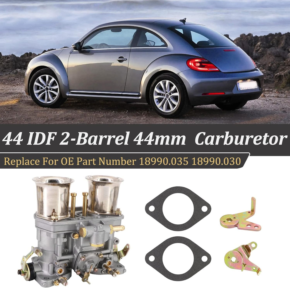 44 IDF 2 BARREL 44mm Carburetor with Air Horn I90978