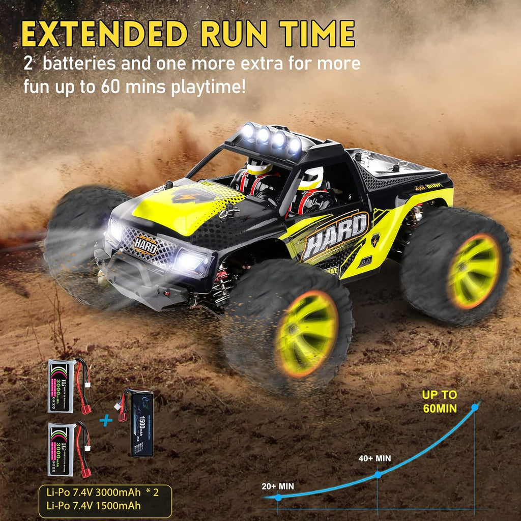 4WD RC Monster Truck with 550 Motor, Pack of 2 B4737