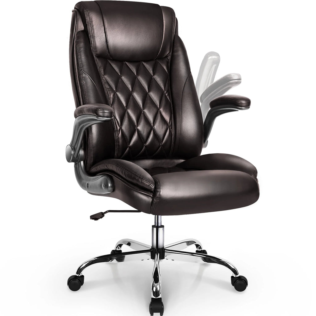 Black Ergonomic High Back Leather Office Chair I39500