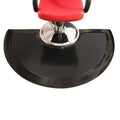 Solid Black Semi-Circle Salon Mat T24392