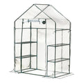 Portable Mini Walk-In Greenhouse with 3 Tier Shelves D91652