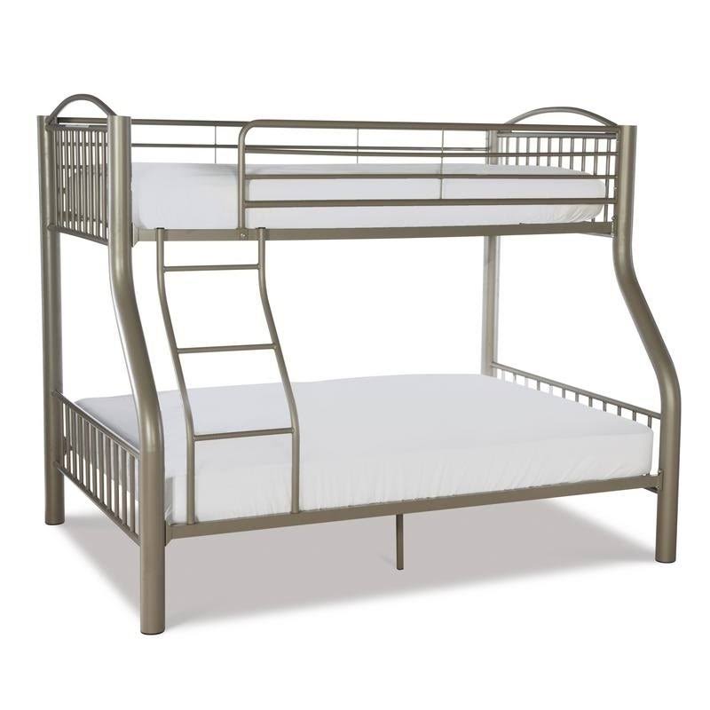 Twin Over Full Pewter Bed E2932