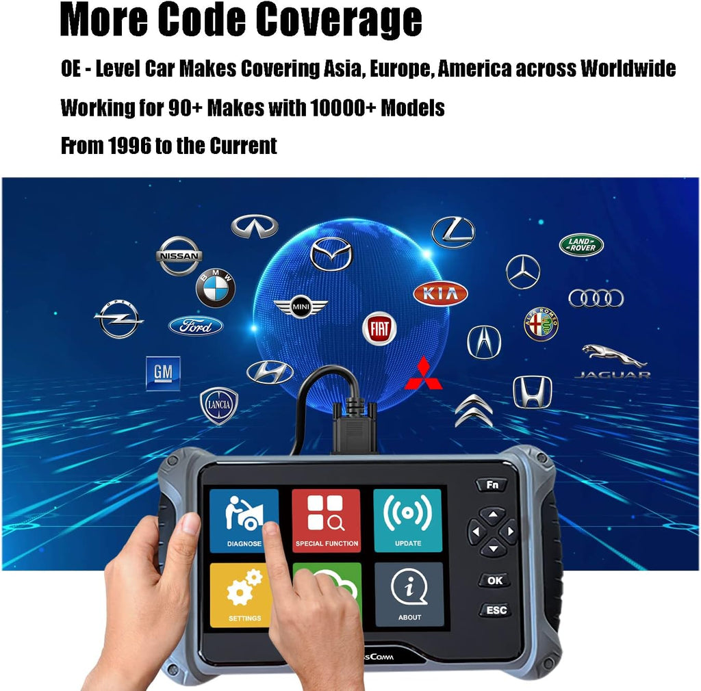 7Inch OBD2 Car Scanner Code Reader Diagnostic Tool O449347