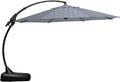 11 FT Curvy Aluminum Offset Umbrella with Base Z69424
