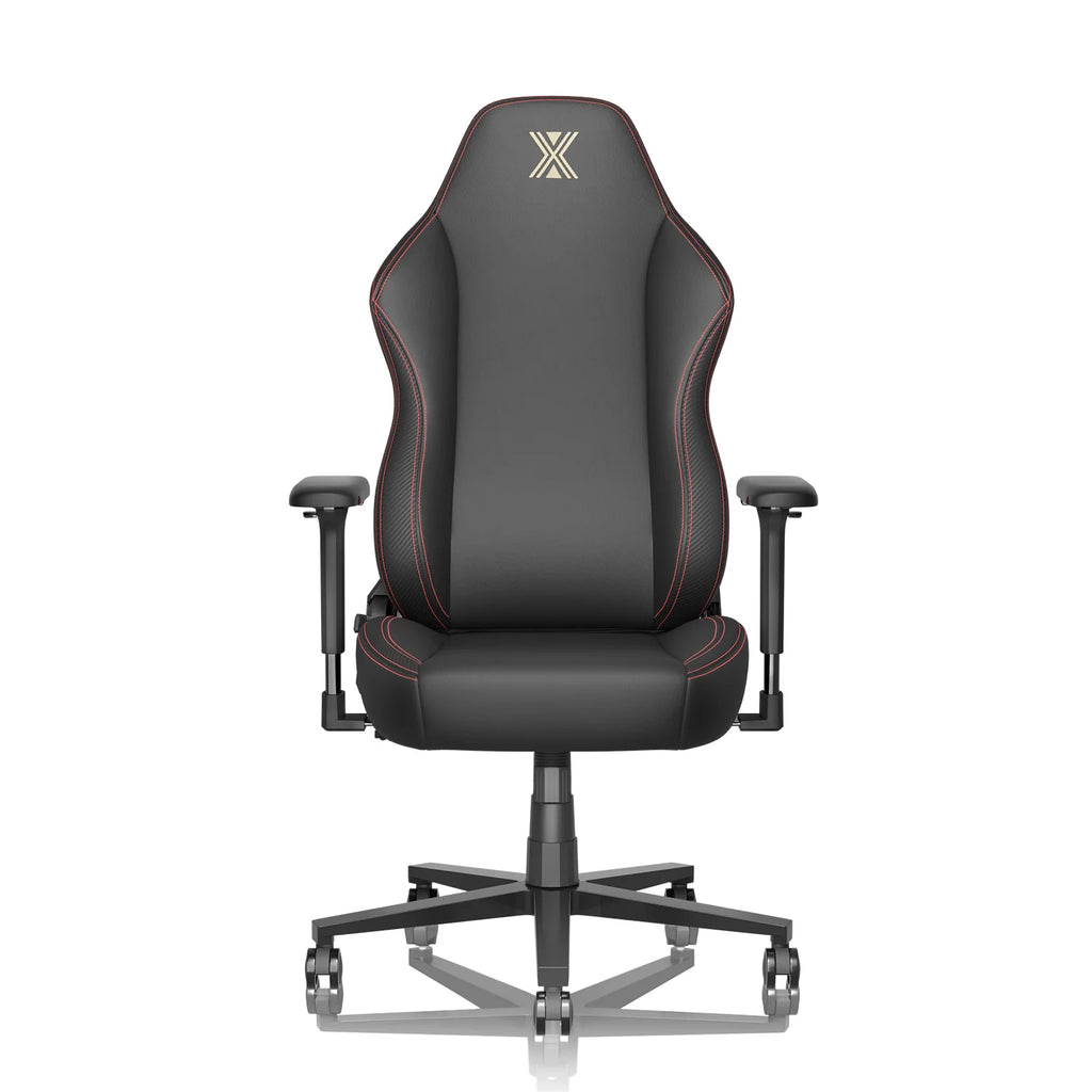 Black PU Leather Ergonomic Gaming Chair with Lumbar Support H6199