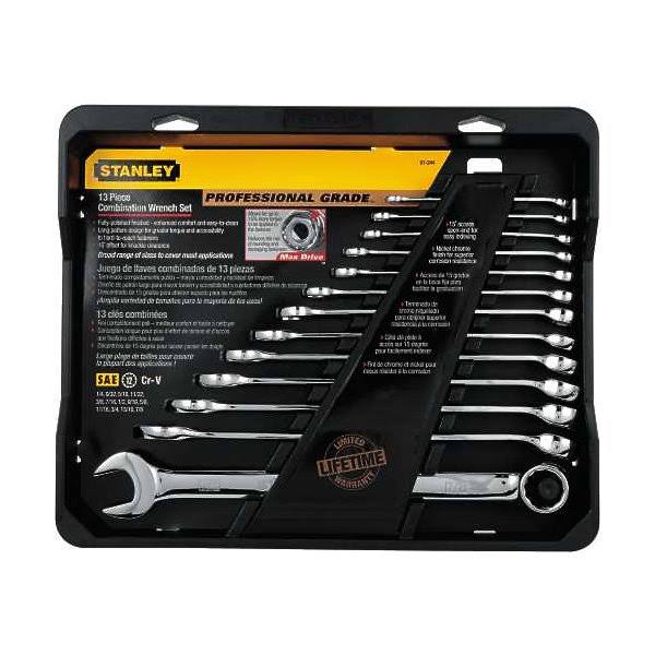 13 Piece SAE Long Combination Wrench Set E7221