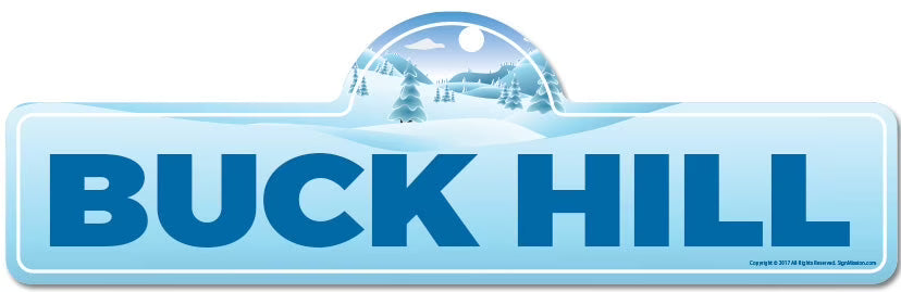 Skiing Skier Snowboarder Décor Sign E505