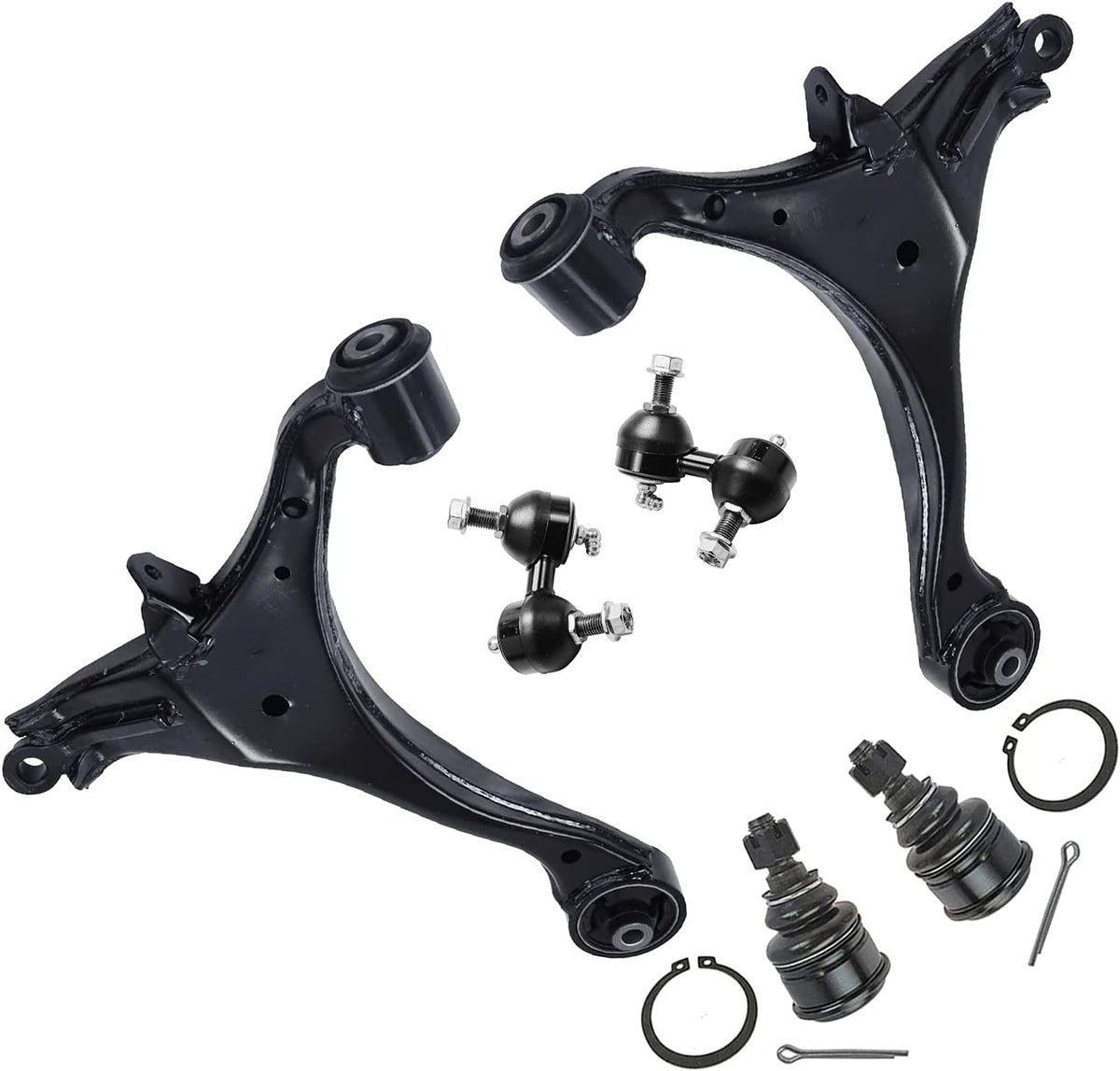 Front Lower Control Arms + Sway Bars 6pc Set L33989