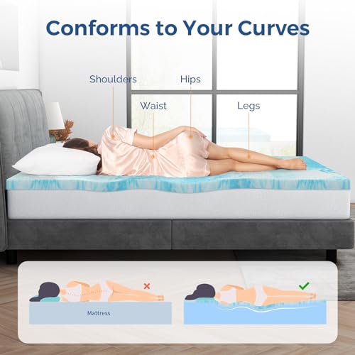 3 Inch Gel Memory Foam Mattress Topper Full I551004