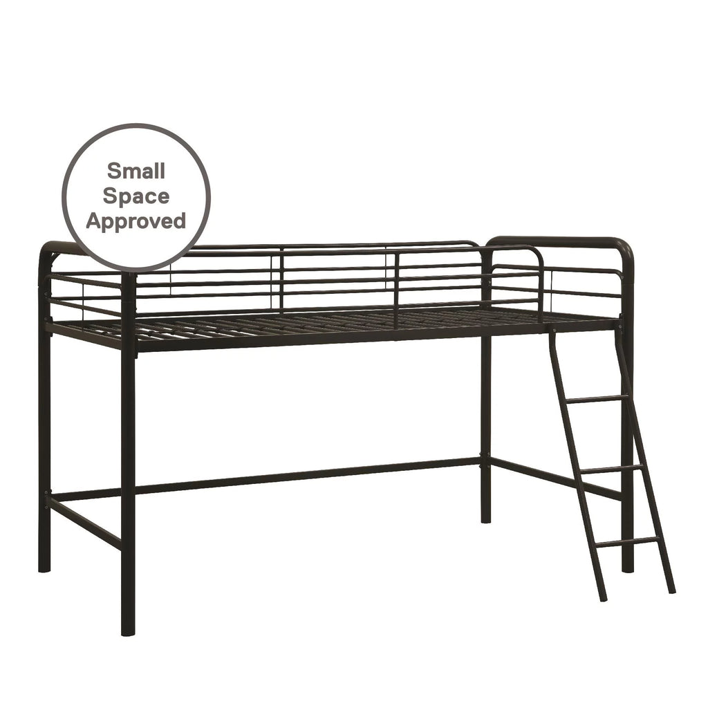 Black Twin Metal Kids Loft Bed B262342