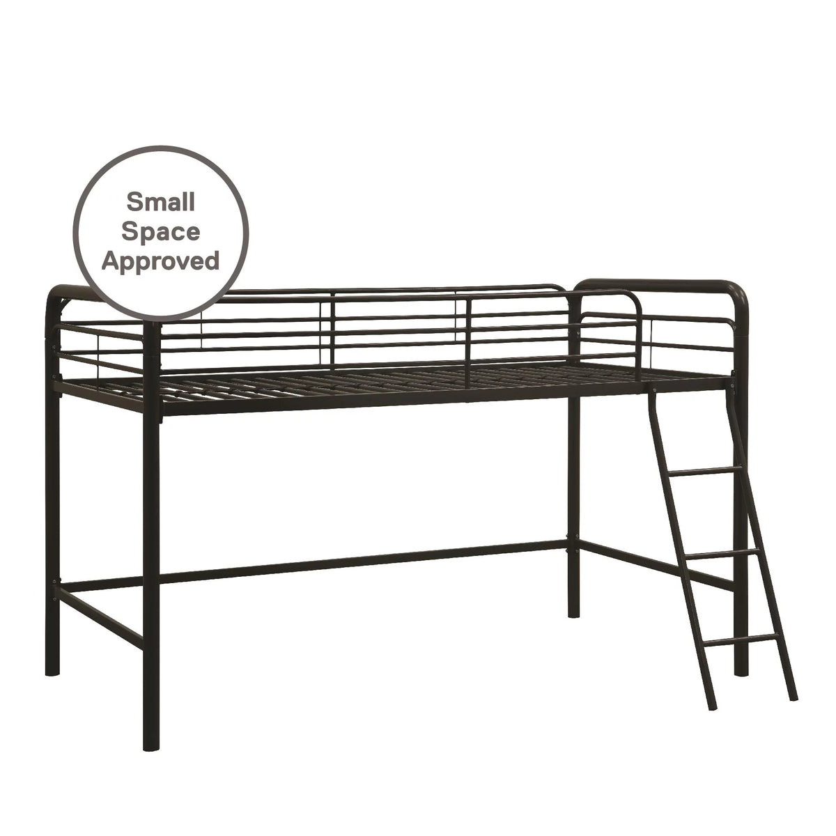 Black Twin Metal Kids Loft Bed B262342