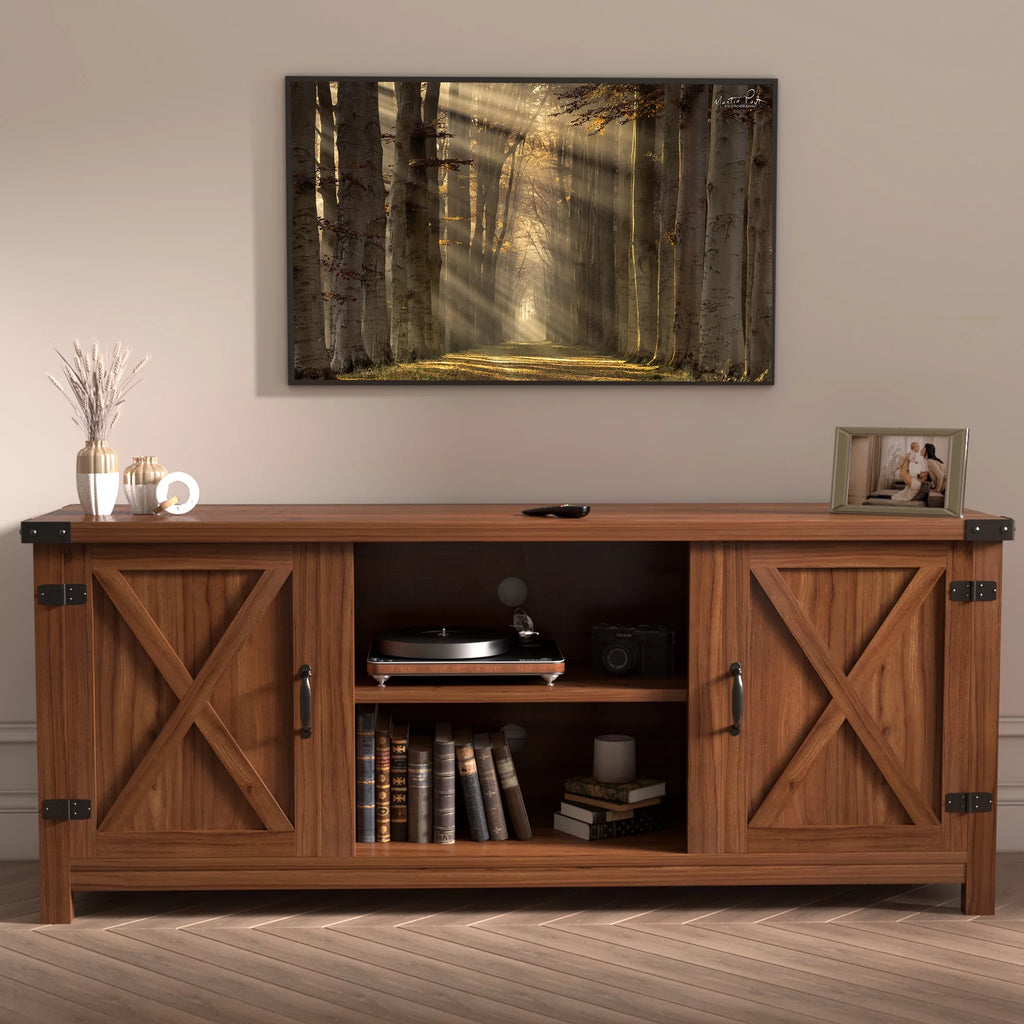 Walnut TV Stand Media Console N21824