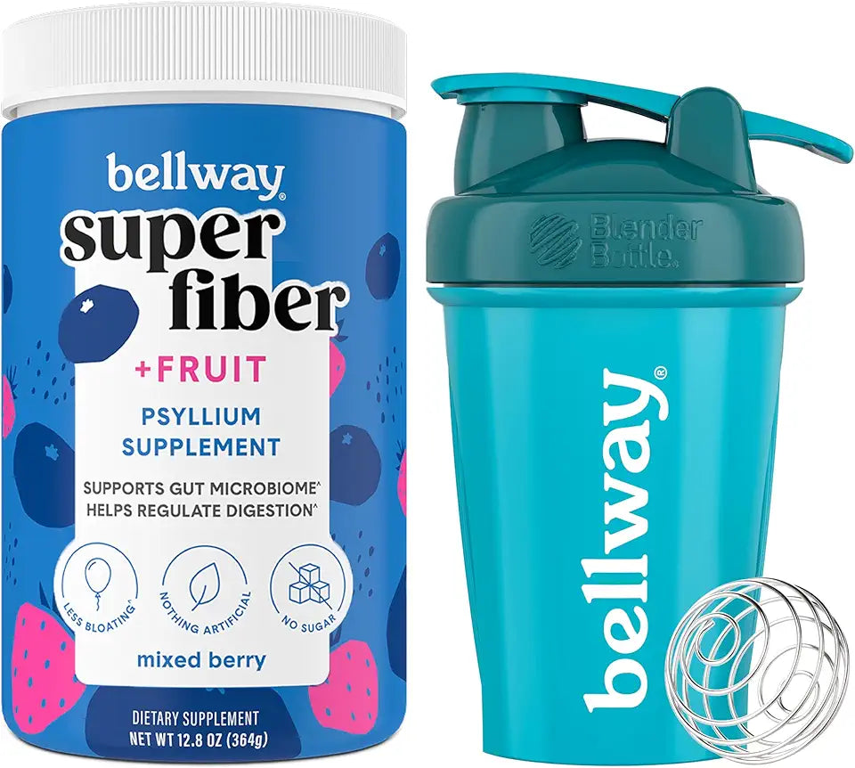 Super Fiber Powder + Fruit, Mixed Berry Shaker Bottle Bundle M21372