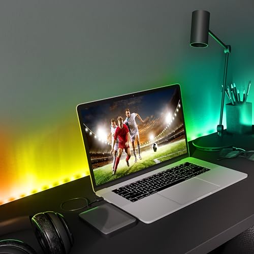 10ft Sound Reactive RGB+IC LED Strip Lights X14513