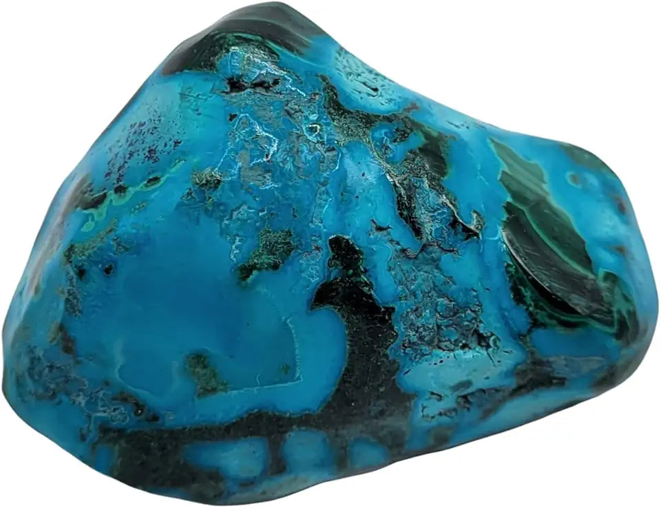 Malachite and Chrysocolla Free Form Mineral Stone O4809