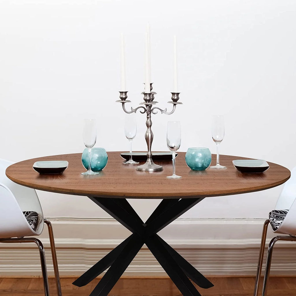 Mid-Century Modern Round Dining Table for 4-6 T145312