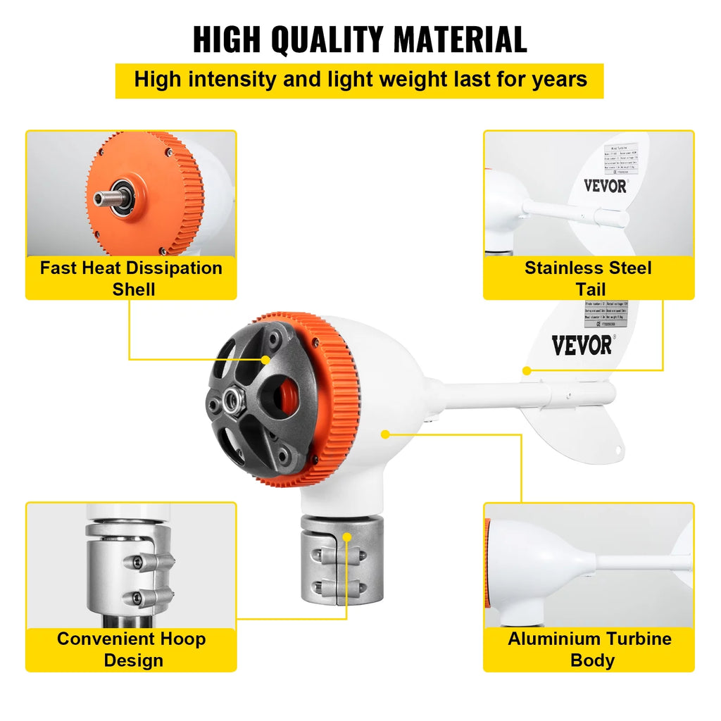 400W 12V Wind Turbine Generator with MPPT Controller F65402
