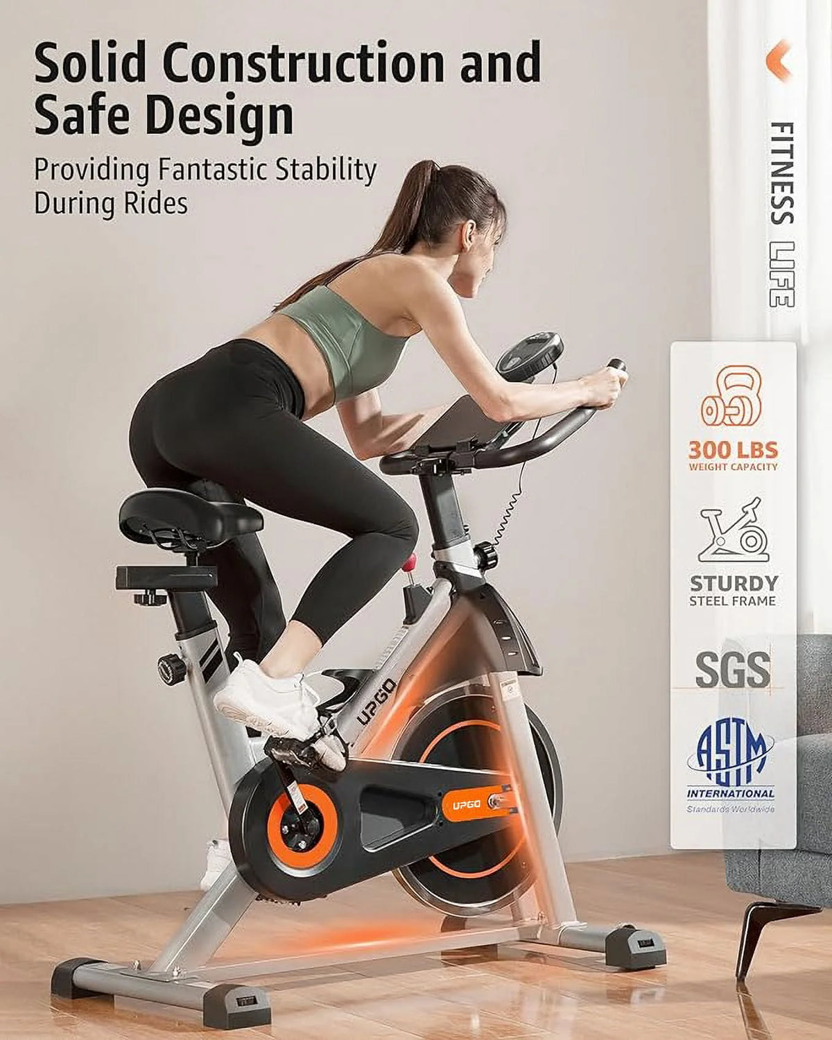 Magnetic Indoor Cycling Bike with 35lbs Flywheel R900