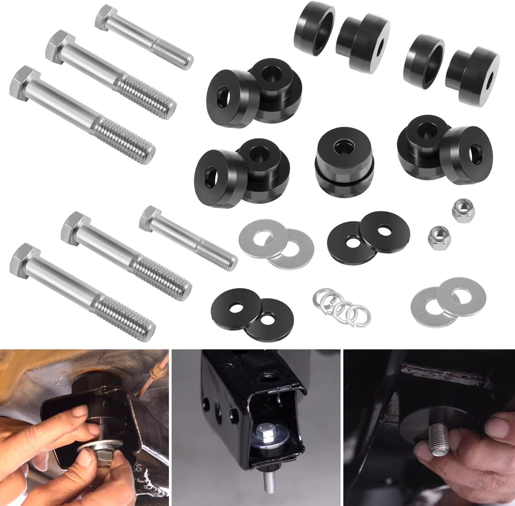 CNC Aluminum Body Mount Bushings Tool Subframe Bushing Kit 32PCS H538516