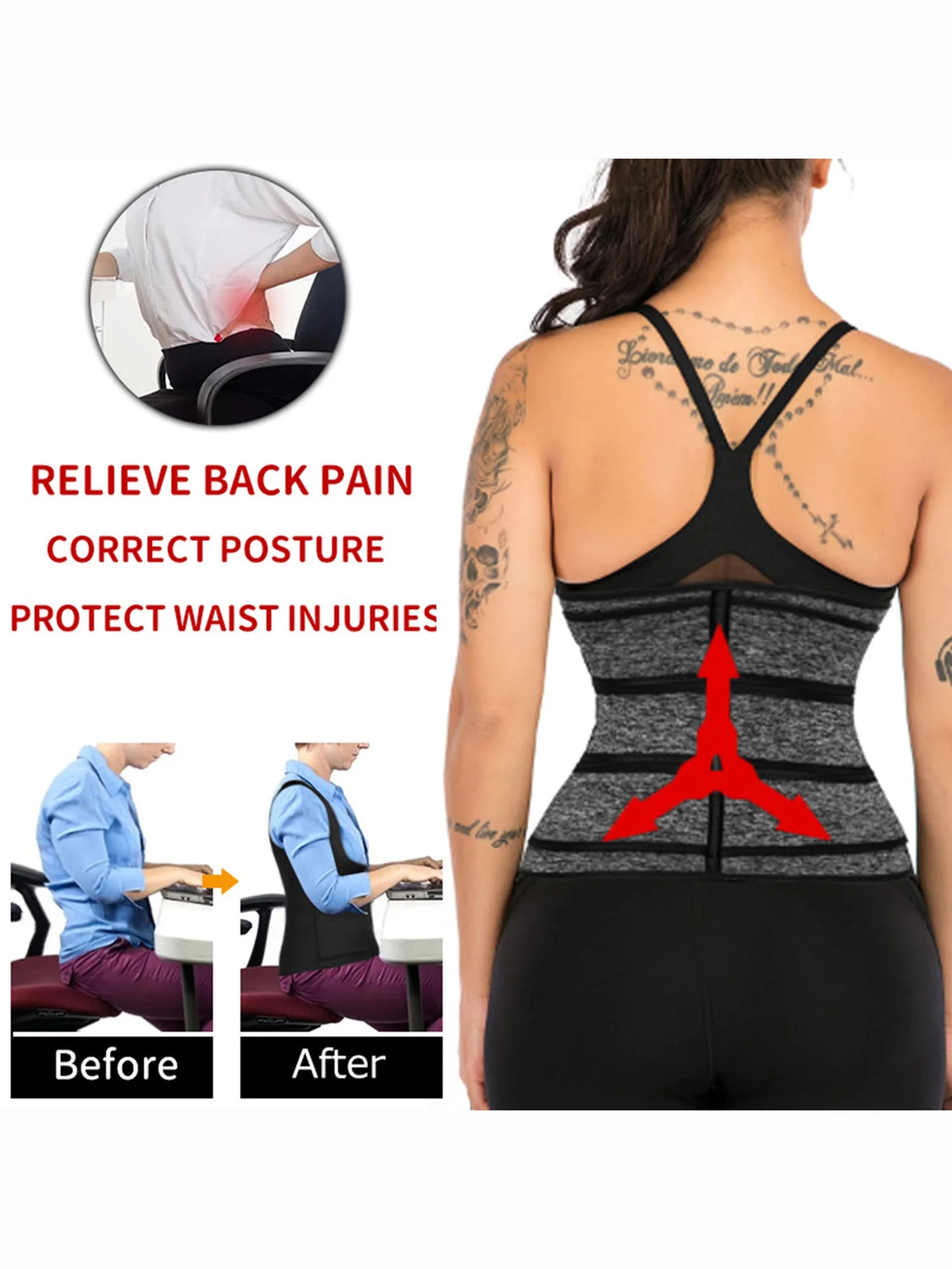 Waist Trainer Corset Belt Shapewear T45417