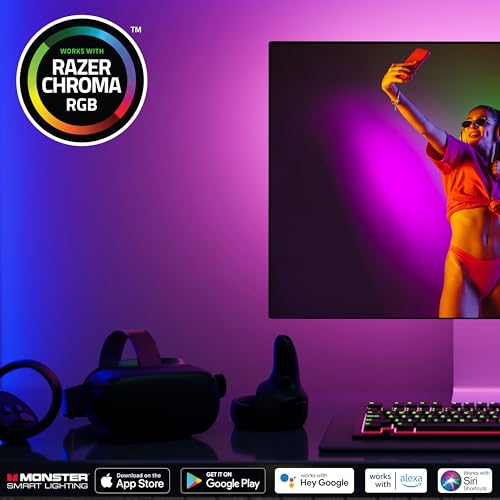 10ft Sound Reactive RGB+IC LED Strip Lights X14513
