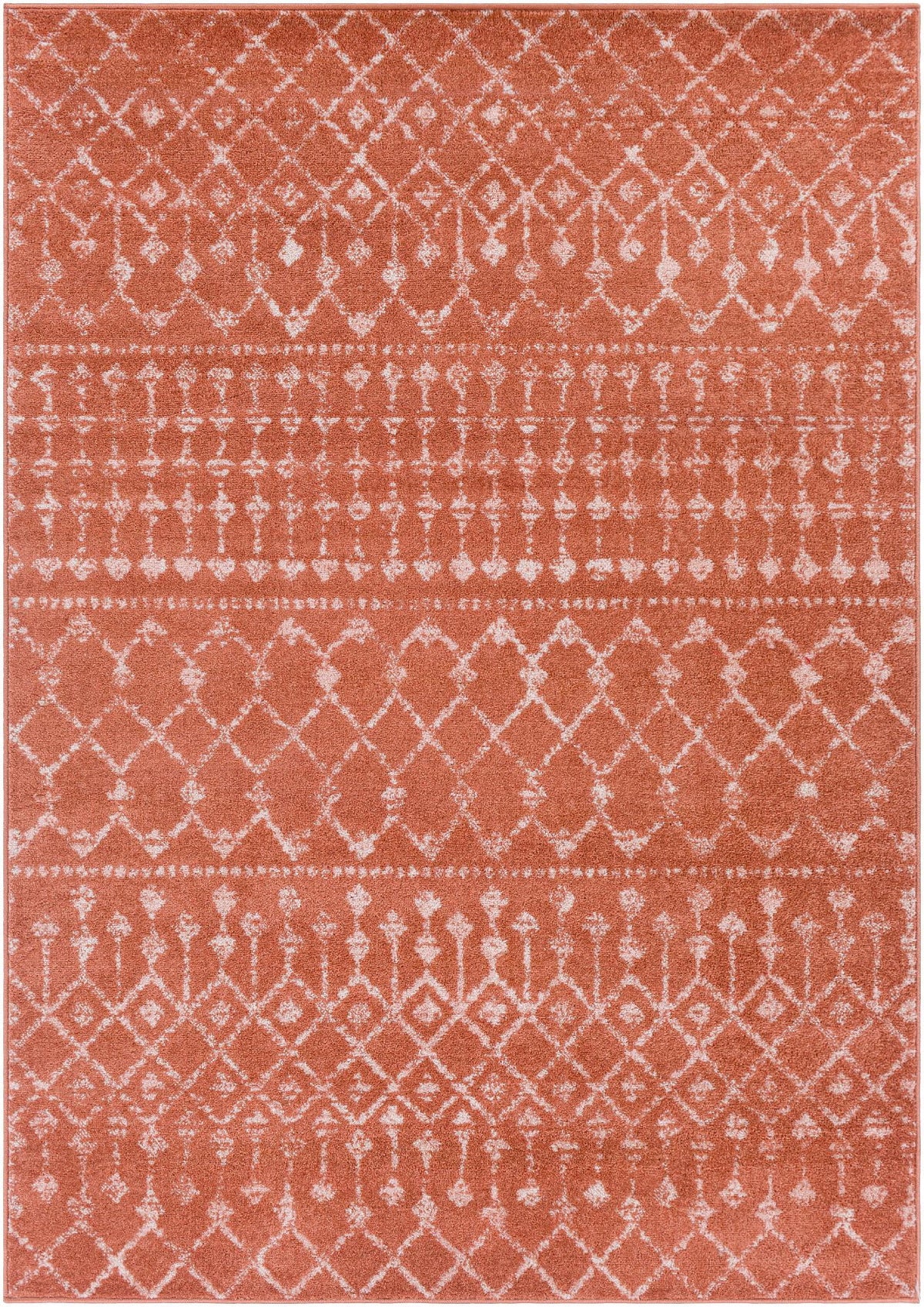 5x7 Coral Area Rug M68071