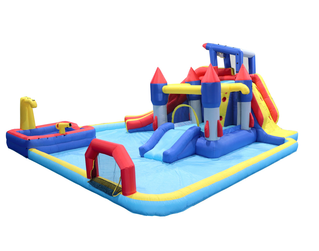 7-in-1 Inflatable Water Park with Splash Pool G6966