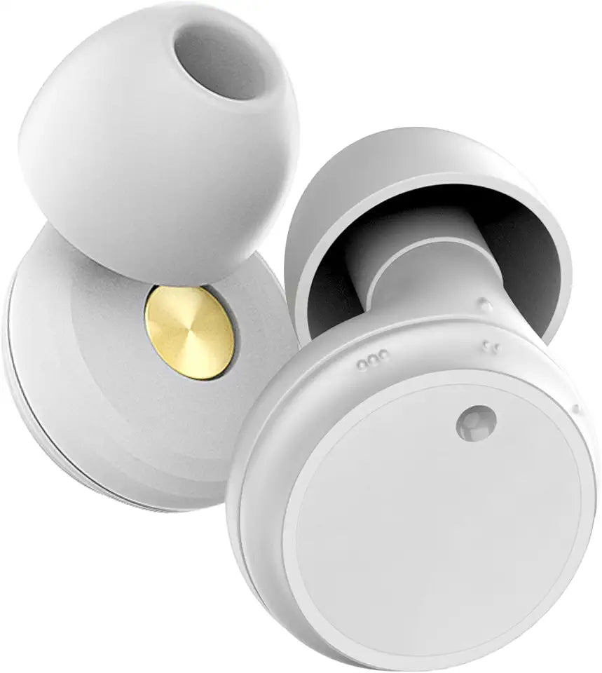 3-Mode Noise Reduction Reusable Earplugs 18-32dB White F658