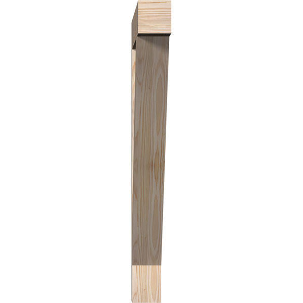 Douglas Fir Traditional Block Smooth Bracket V3925