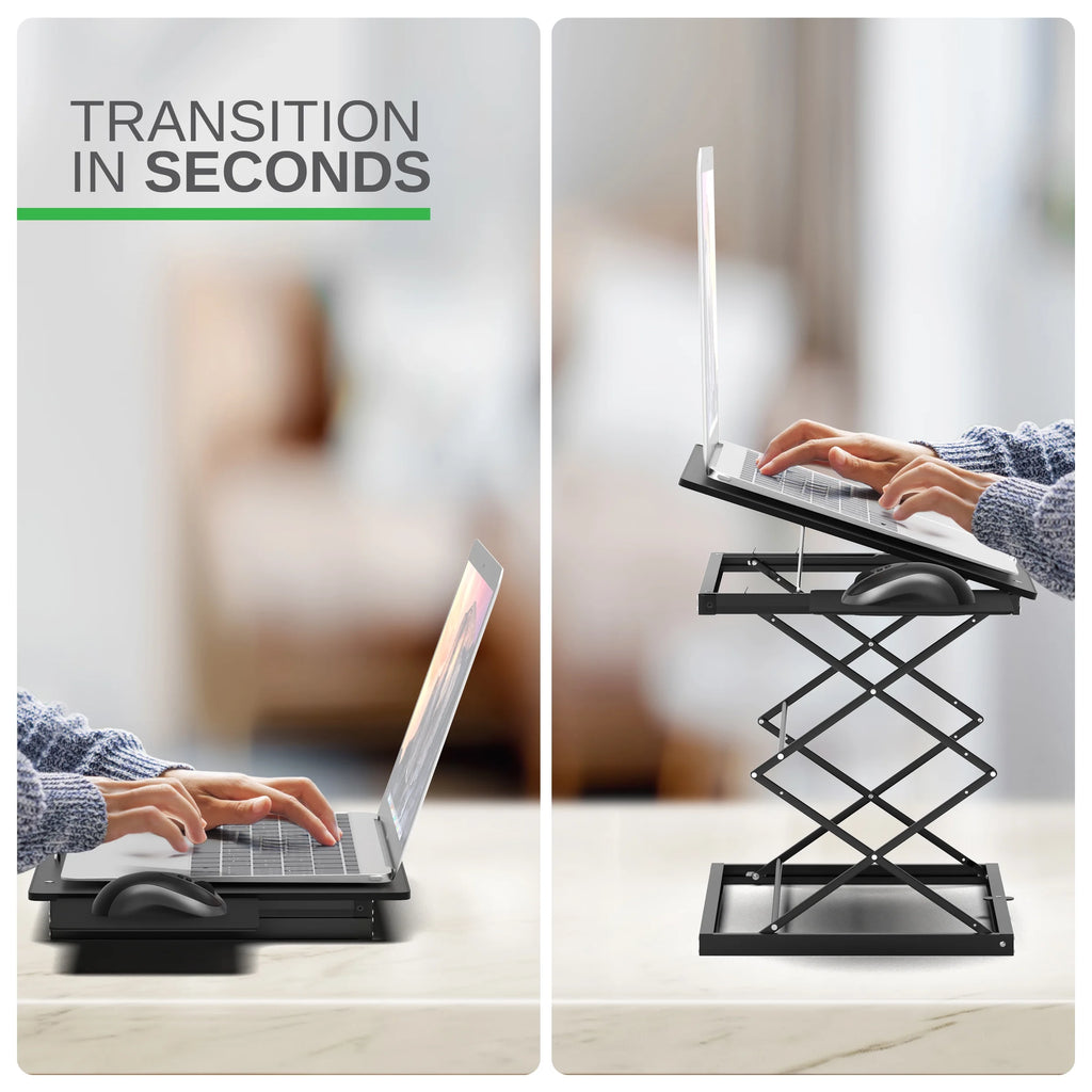 Adjustable Standing Desk Converter with Mouse Pad I2356