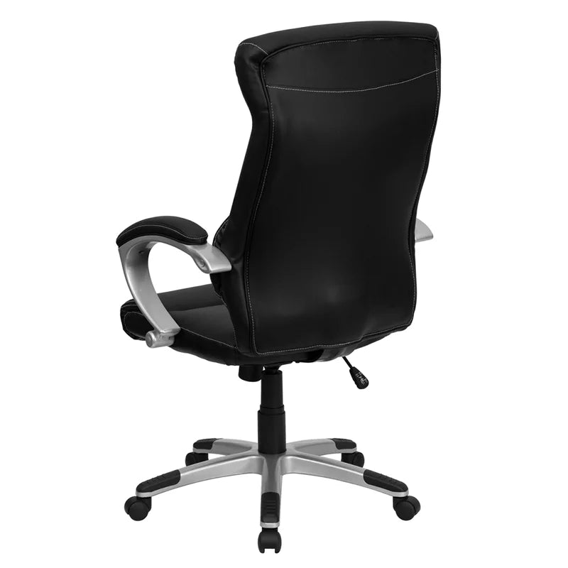 Black LeatherSoft Executive Swivel Office Chair O924