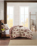 Twin Cabin Mini Flannel Comforter Set F7053