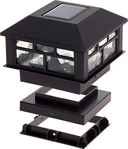 6 Pack Solar Powered Post Cap Light for 4x4 or 5x5 Posts T8740