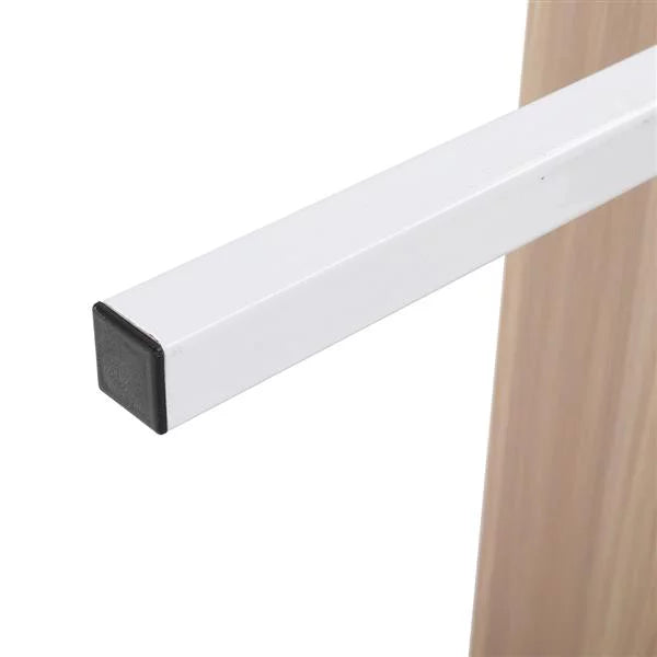 5-Shelf Wood Ladder Bookcase with Metal Frame S3213