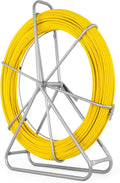 Fiberglass Fish Tape 6MM 656FT with Steel Reel Stand V4150