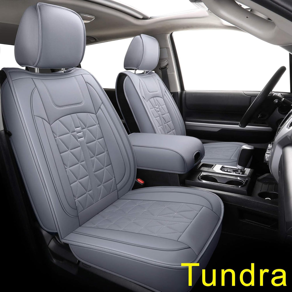 Black & Blue Waterproof Faux Leather Seat Covers Full Set D389