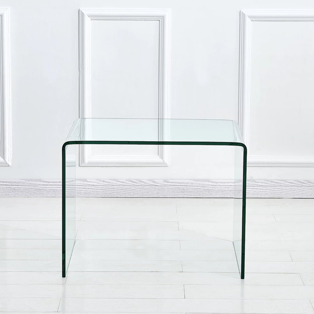 Small Clear Tempered Glass End Table G78827