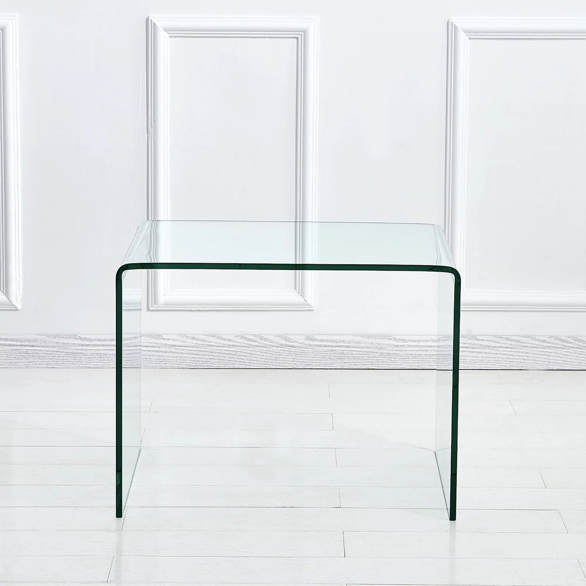 Small Clear Tempered Glass End Table G78827