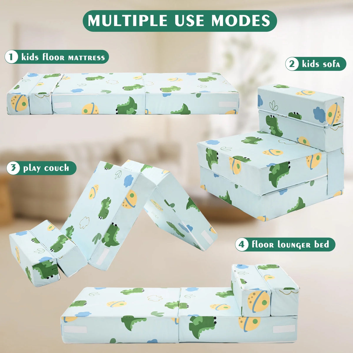 3 in 1 Folding Sofa Bed Floor Mattress E43040