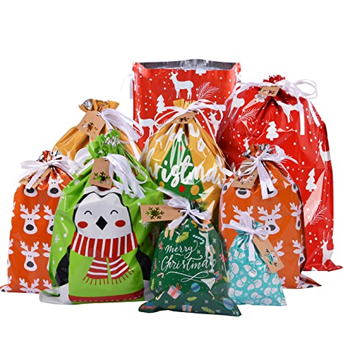 Assorted Sizes 34Pcs Christmas Gift Bags H124