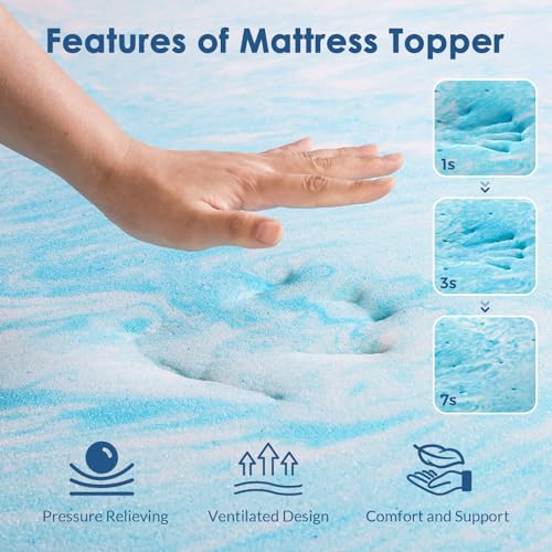 3 Inch Gel Memory Foam Mattress Topper Full I551004