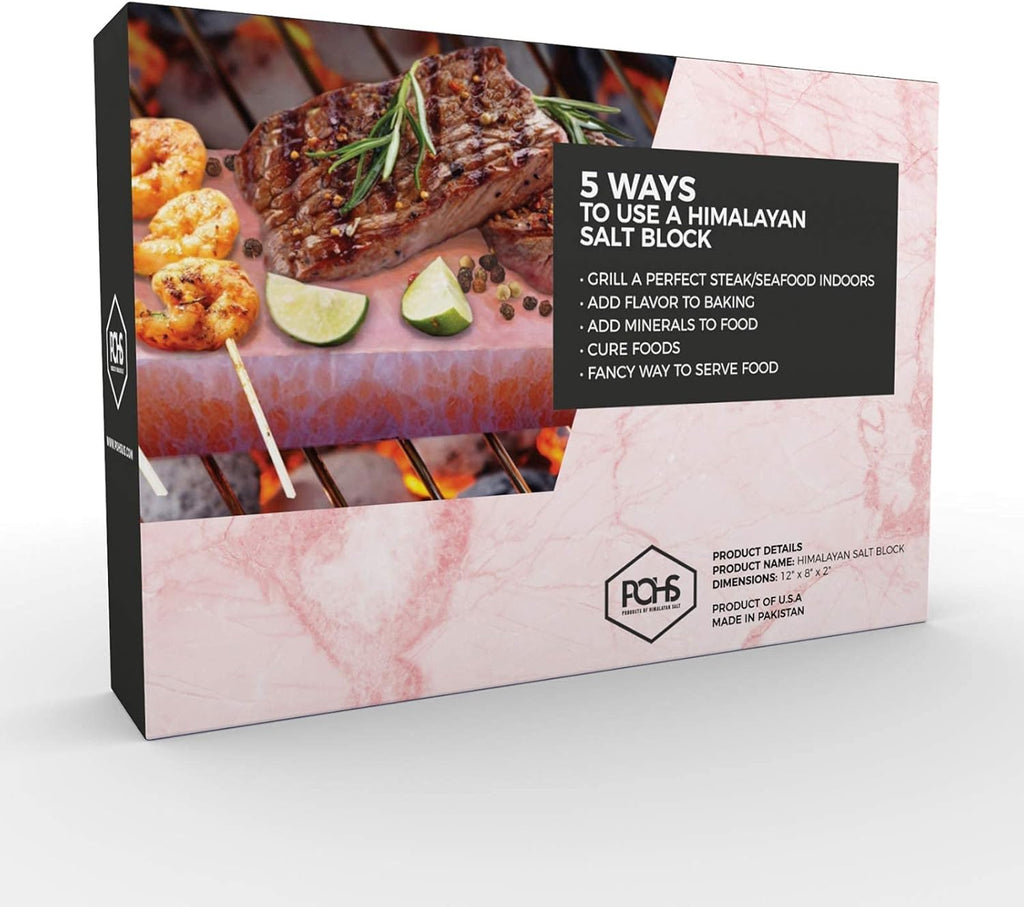 Himalayan Salt Block with Stainless Steel Holder J5623