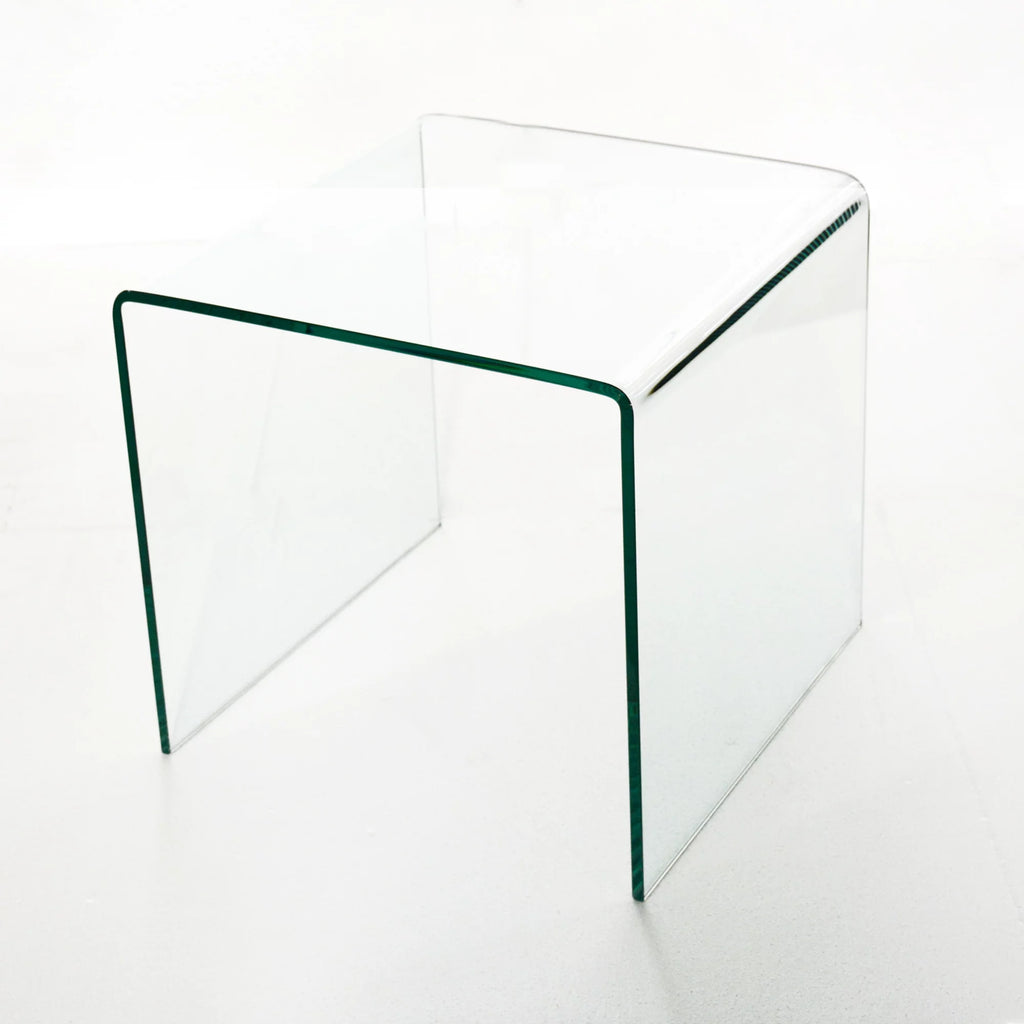 Small Clear Tempered Glass End Table G78827