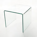 Small Clear Tempered Glass End Table G78827