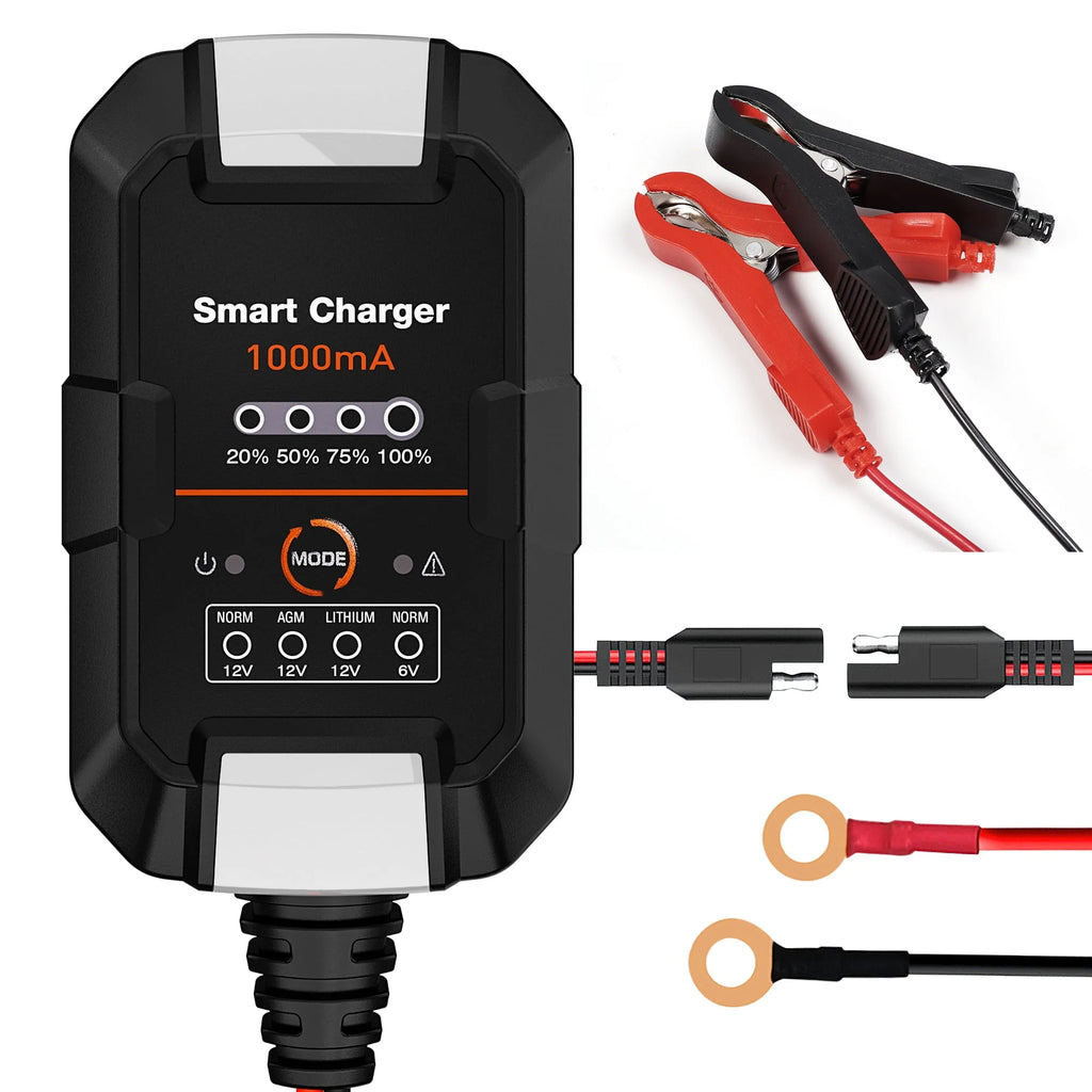 6V/12V 1A Trickle Charger Battery Maintainer E3461