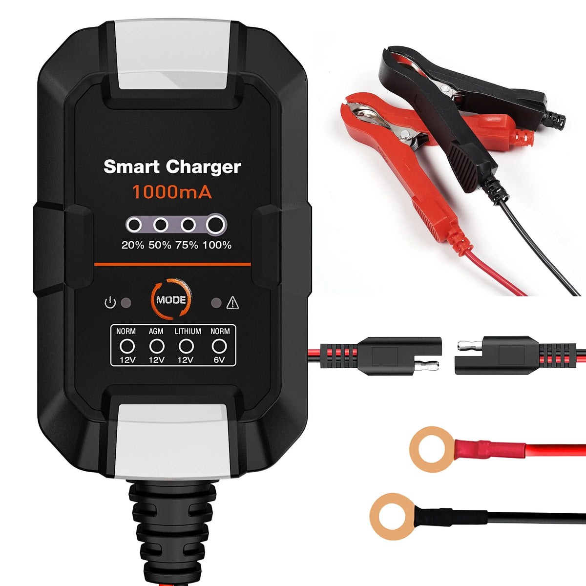 6V/12V 1A Trickle Charger Battery Maintainer E3461